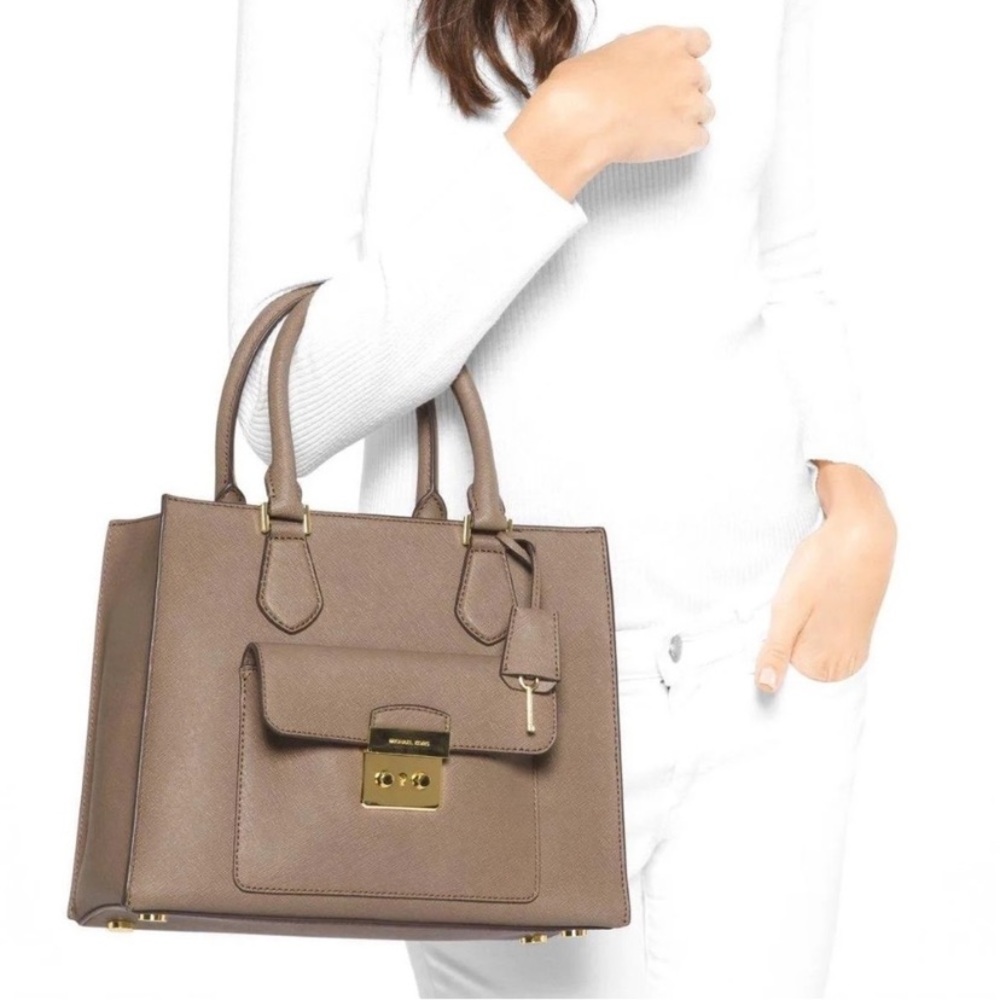 Michael Kors Bridgette Medium Saffiano Leather Bag